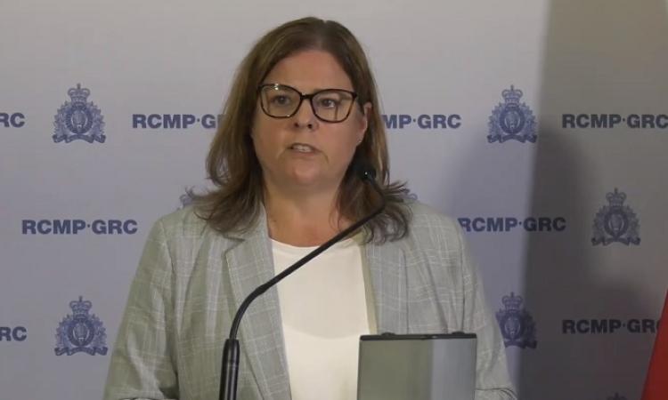 Premier Heather Stefanson appears at press conference to provide update on Dauphin bus crash fallout.