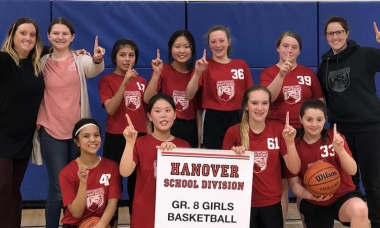 The Grade Eight girls from Niverville Middle School.