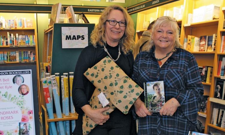 Margaret Kyle and Nancy M. Bell at their Winnipeg book launch.