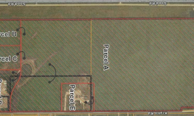 The land to be subdivided on the west side of Niverville.
