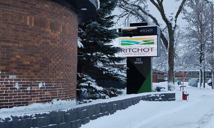 The RM of Ritchot municipal office in St. Adolphe.