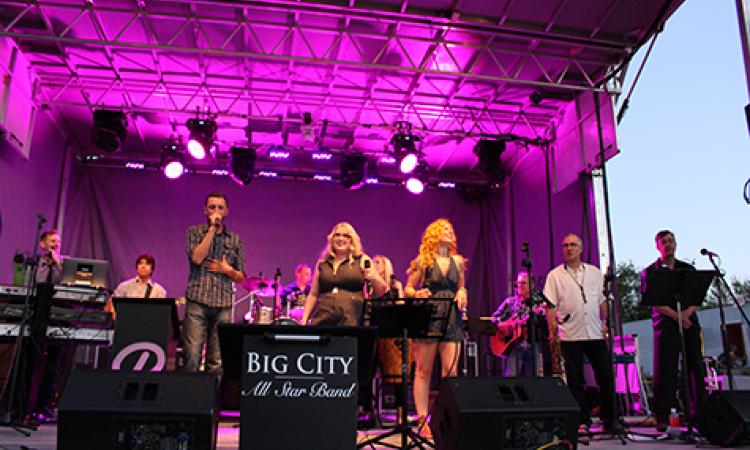 The Big City All Star Band performing at last year's fair