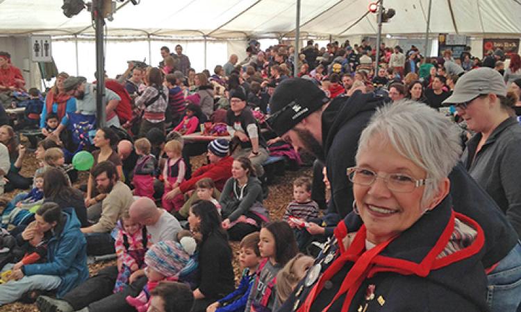Agathe Lacroix takes in the Festival du Voyageur