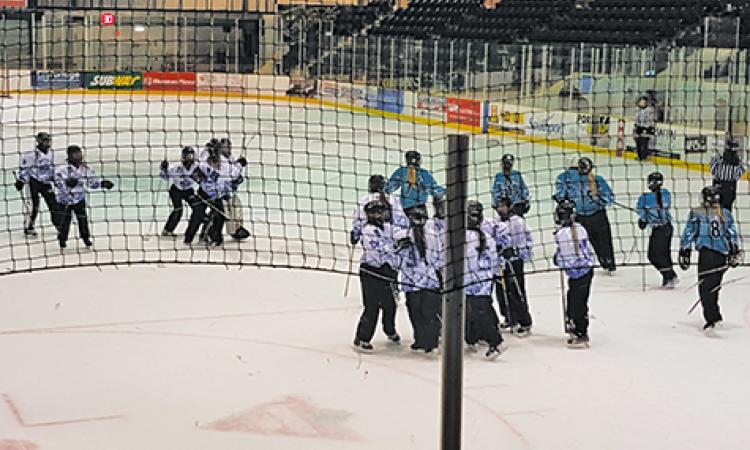 The U19 Royals celebrate their gold medal in Portage la Prairie