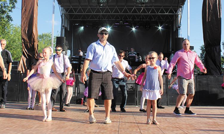 The father-daughter dance at Niverville Olde Tyme Country Fair