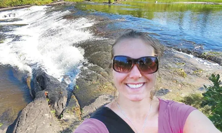 At Sturgeon Falls in September