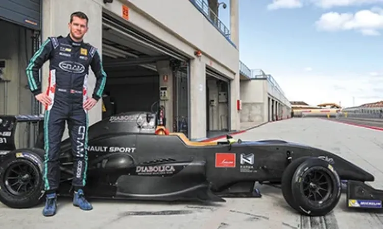 David Richert on the track