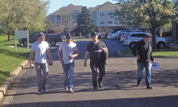 Evan St. Cyr, Brady Kenneth, Shaun St. Cyr, and Gerry St. Cyr on a recent trip to Nashville