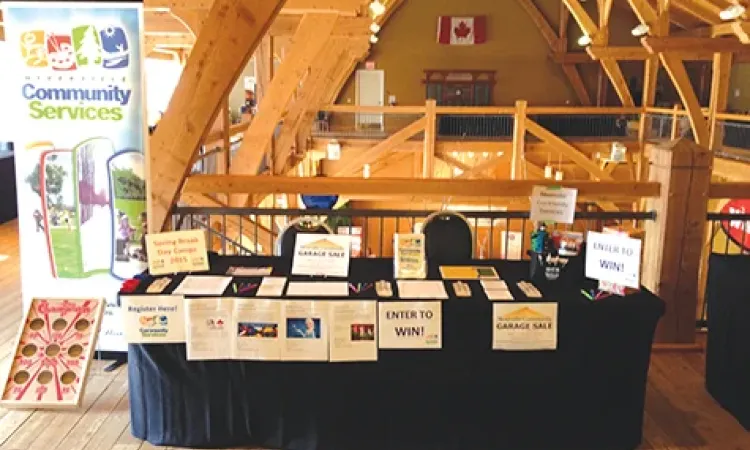 Niverville Community Services Booth at the 2014 Recreation Showcase