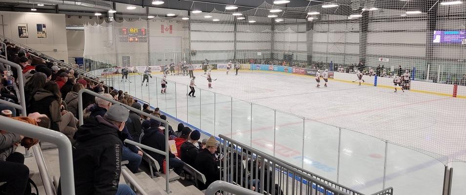 The Nighthawks took on the Winnipeg Blues at the CRRC on New Year's Eve.