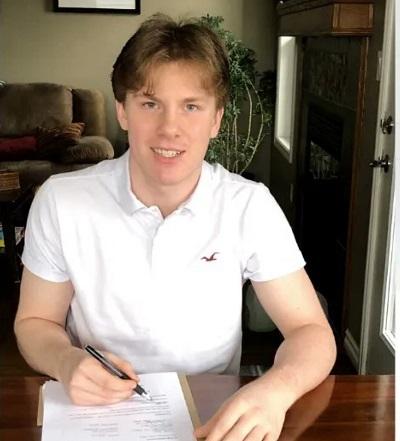 Aidan Ballance, the new acquisition by the Niverville Nighthawks