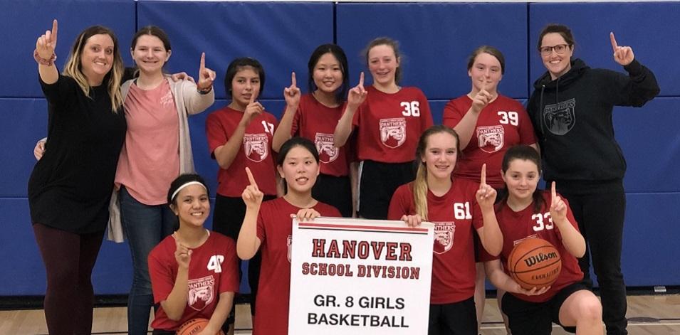 The Grade Eight girls from Niverville Middle School.