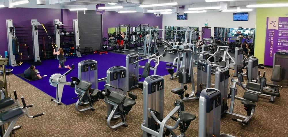 Anytime Fitness boasts a large selection of exercise equipment.