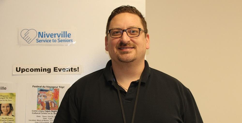 Damien Gagne, Niverville Service to Seniors coordinator.