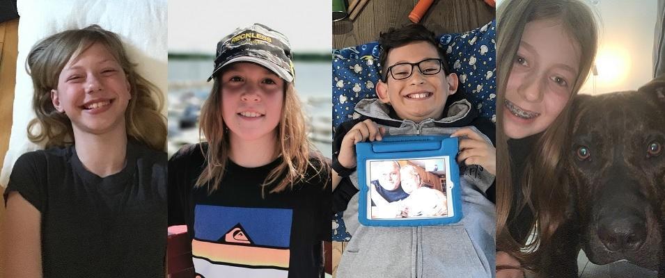 Grade Six students Emmah Dusk Koslowsky, Erik Hunter, Hudson Sakwi, and Kira Kozakowski of Niverville Middle School.