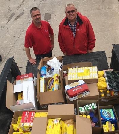 Local real estate agents Russ Kehler and Clarence Braun.