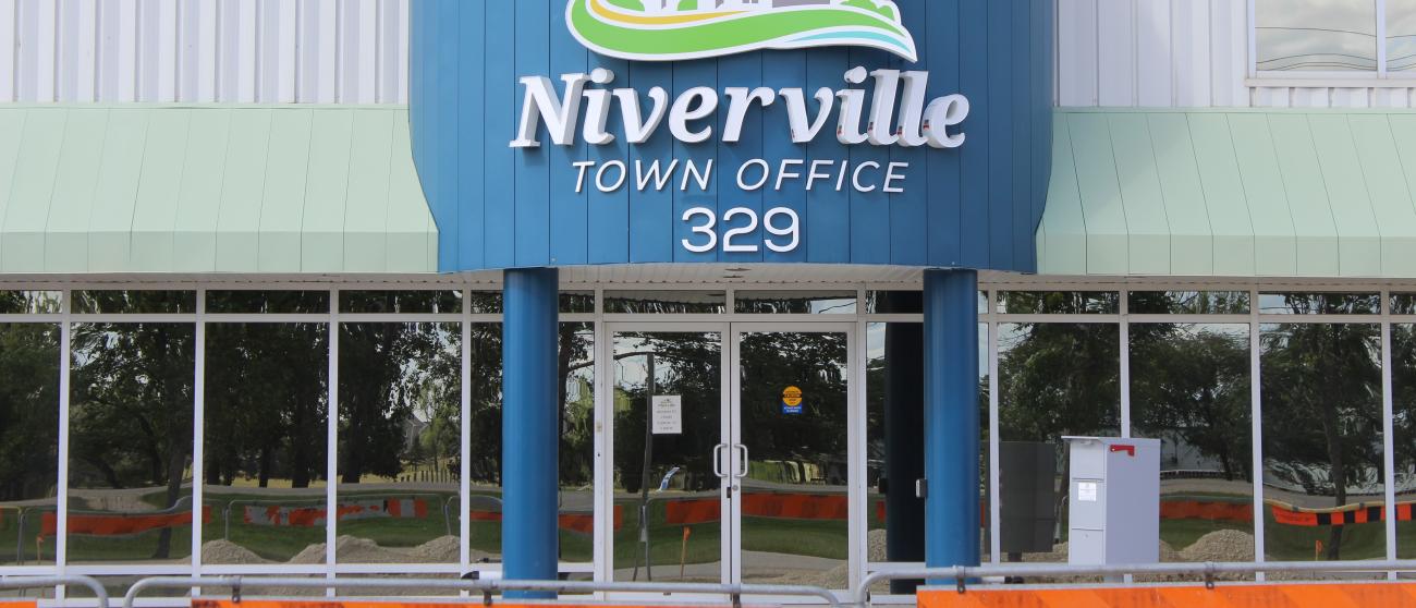 The municipal office in Niverville.