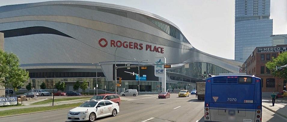 The Jets are playing a best-of-five series against the Calgary at Rogers Place in Edmonton.