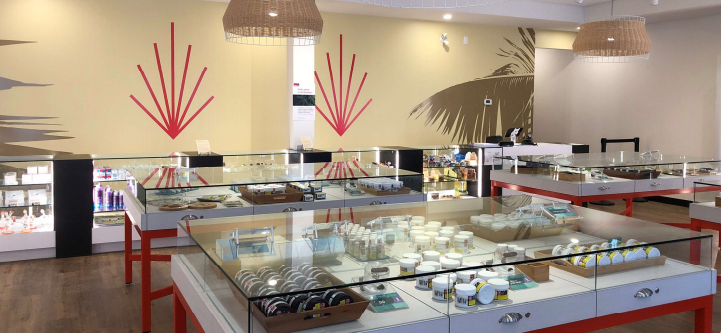 The inside of a Canna Cabana retail outlet in Alberta.