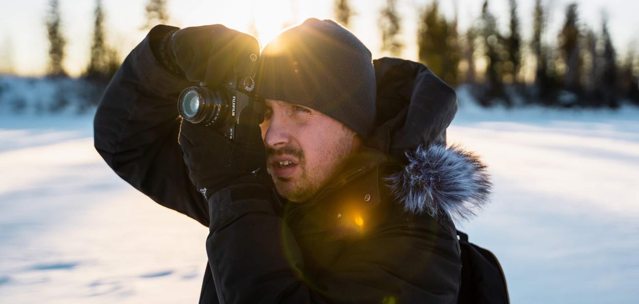 Owner Ian Krahn working onsite for a client.