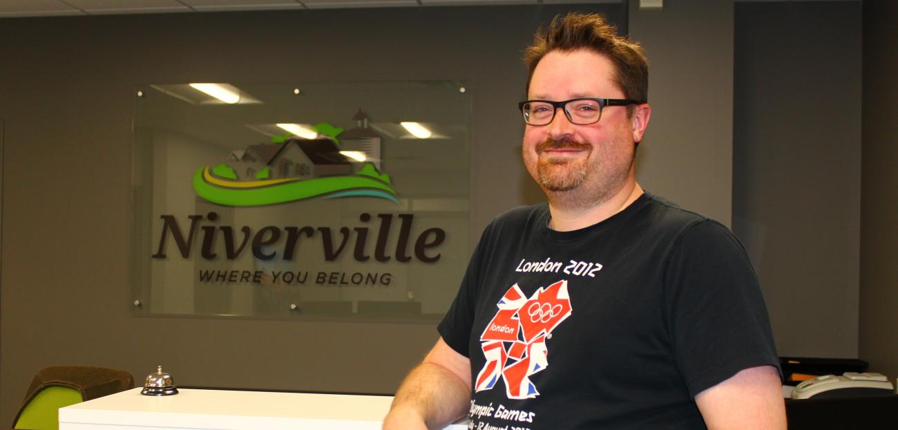 CAO Eric King at the town’s new offices.