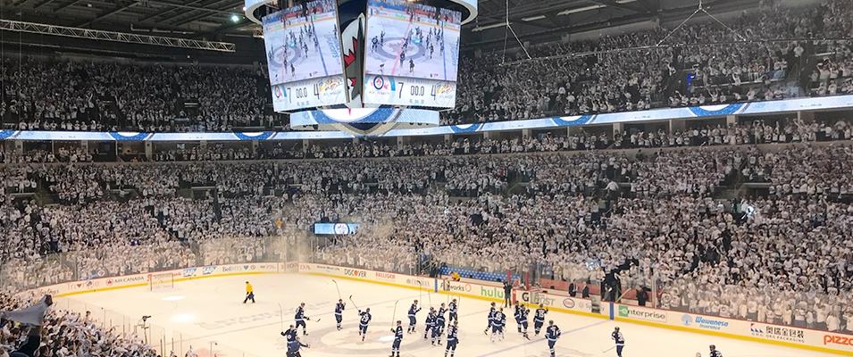 The whiteout begins tonight at Bell MTS Centre in Winnipeg.