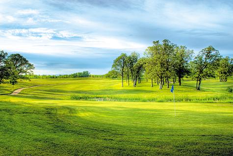 The second green at Maplewood Golf Club.
