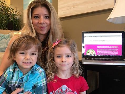 Teri Watt with son Easton and daughter Ashton.