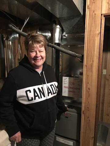 Ann Nickel of Niverville was the recipient of a free high-efficiency Lennox furnace.