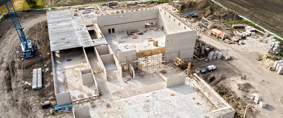 Niverville High School under construction