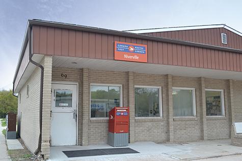 The Niverville post office, site of a recent break-in