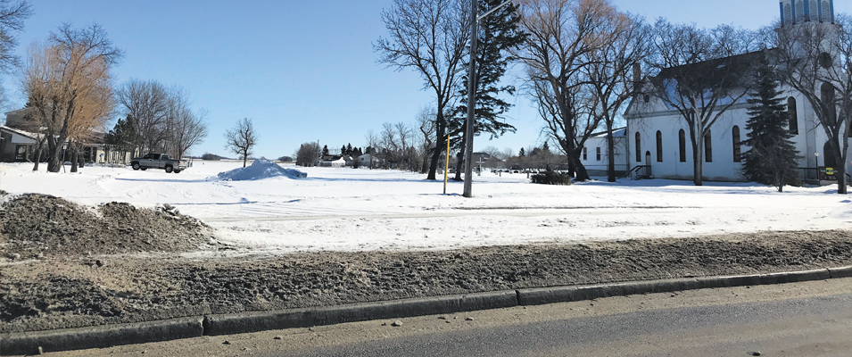 The empty lot at 420 Main Street St. Adolphe, former site of the personal care home