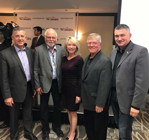 MP Ted Falk, MP Robert Sopuck, the Hon. Candice Bergen, Senator Donald Pletee, and MP James Bezan