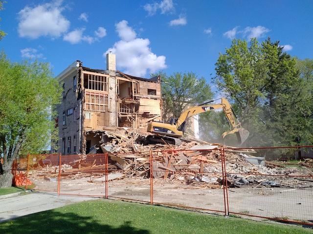 The demolition as of May 23