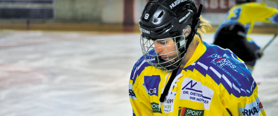 Jessie Stott on the ice