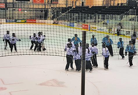 The U19 Royals celebrate their gold medal in Portage la Prairie