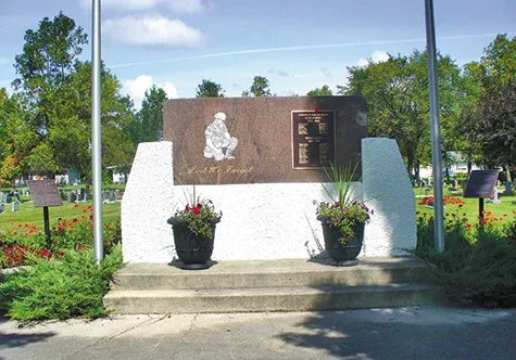 Upgrades have been made to the cenotaph in Niverville