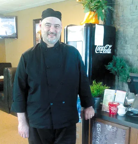 Chef Enzo Constantini at Big E's 206 Grill in Landmark
