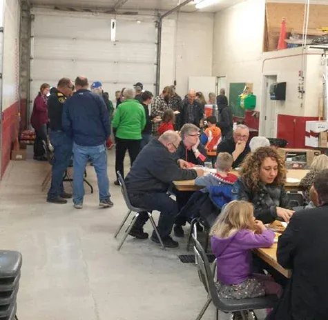 The fundraiser in full swing at the New Bothwell fire hall