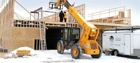 Construction crew at work in Niverville