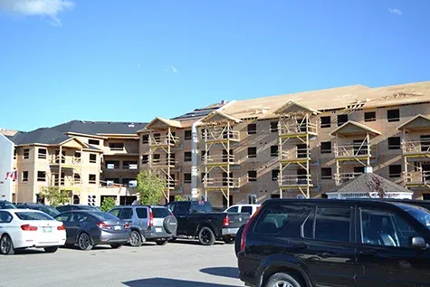 Ongoing construction on the Heritage Centre's new life lease units