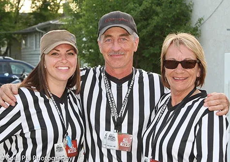 Fair organizers Danielle Tkachyk, Jeff Stott, and Elaine Krahn