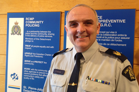 1 New Chief Of Police At St  Pierre Detachment Pic