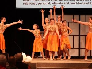 Dancers from Prairie Soul Dance Studio perform at a Truth and Reconciliation event in Niverville.