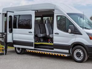 An example of a wheelchair-accessible mobility van.