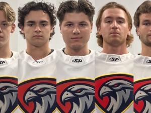 Tyler Kuldt, Caleb Lepitre, Carter Spirig, Michael Tanchak, Brett Tataryn, Bryce Warkentine, and Ben Whitford.