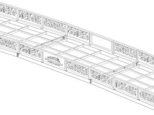 Rendering of the new bridge to be installed over a swale in Niverville.