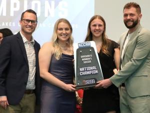 Providence gave out hardware to several athletes at its annual awards banquet in April.