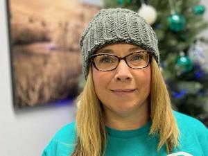 Donna Swarzynski, a former food bank user, knows what it's like to experience food insecurity and need help.