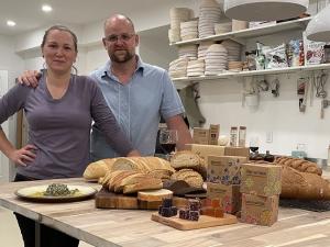 Maria and Chris Holbrow , the braintrust behind Forgotten Flavours, a new microbakery in Niverville.